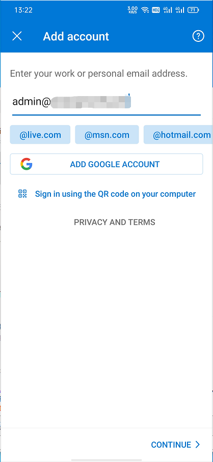 how can i change my email on my android phone